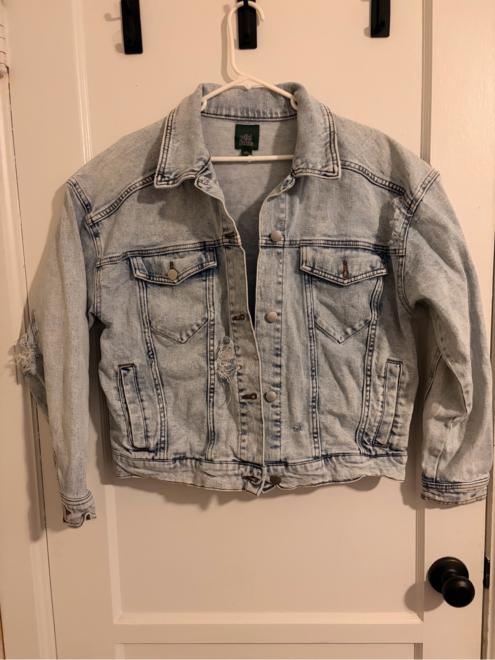 wild fable Light Acid Wash Blue Denim Jacket